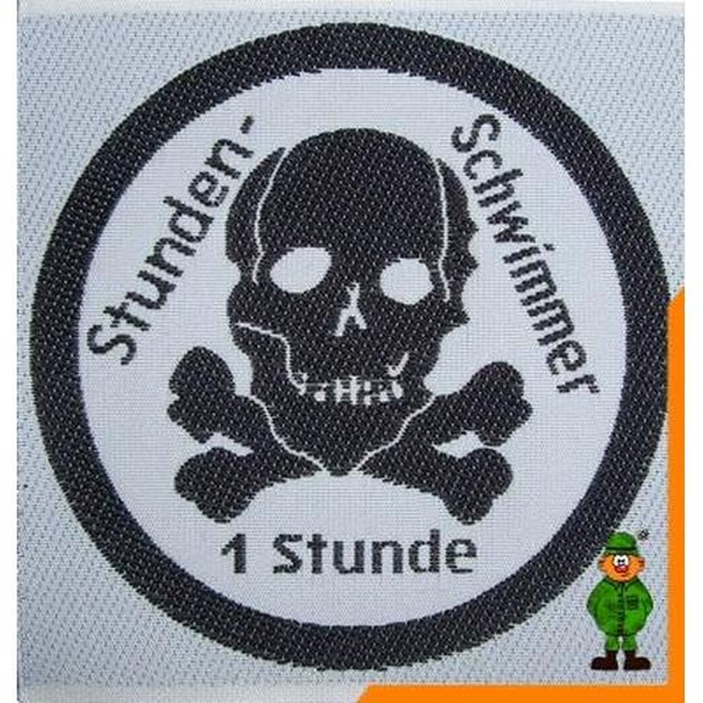 1 Stunden Schwimmer Abzeichen, Bundeswehr, Totenkopf Schwimmabzeichen