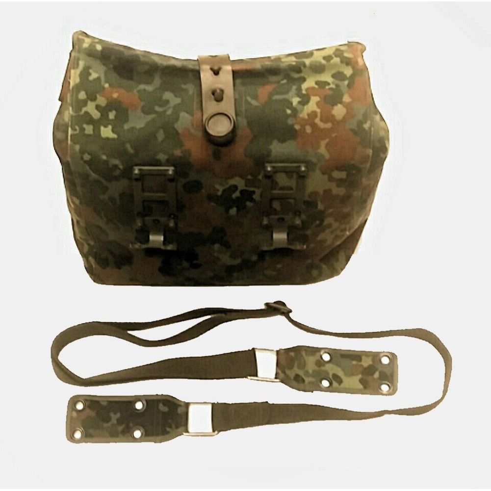 BW Maskentasche der Bundeswehr flecktarn Mehrzwecktasche mit Tragegurt
