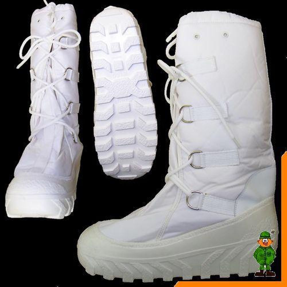 1 Paar Ital. Armee Snow Boots, Schneestiefel, Gr. 45/46