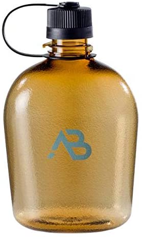 A.Blöchl Feldflasche US GEN II 1 Liter in tranparenten Design (21 x 12 x 6,5 cm/Coyote)