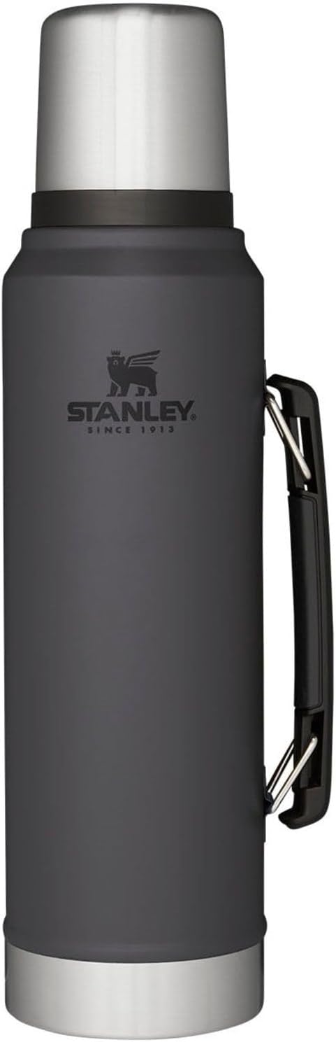 Stanley Classic Legendary Thermosflasche 1L Edelstahl Thermoskanne BPA-Frei Charcoal