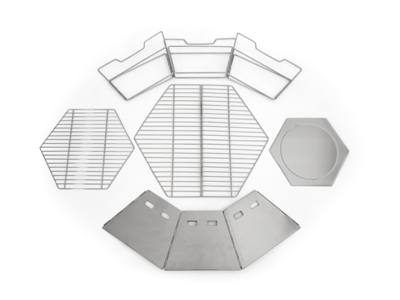 Origin Outdoors Grill- und Feuerschale 'Hexagon' 40x45cm