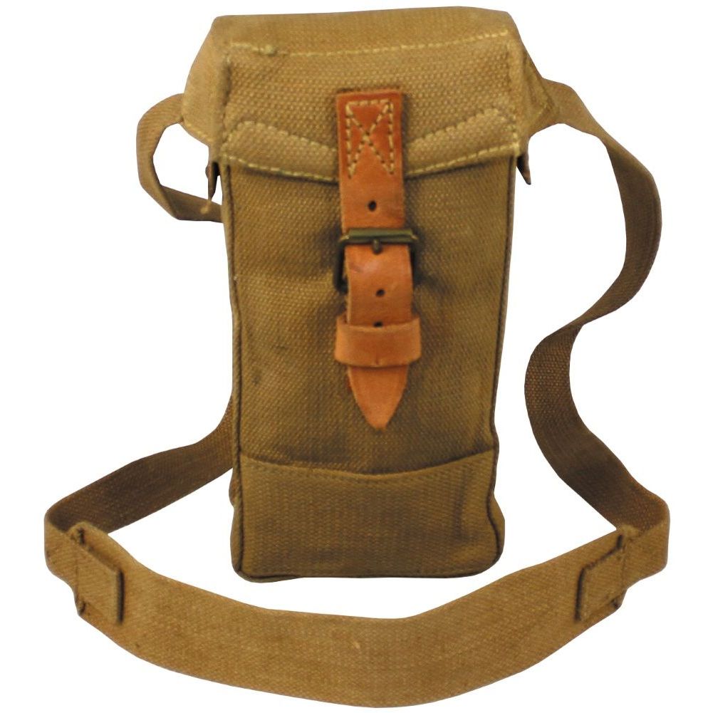 Ital. Tasche Canvas braun mit Schultergurt gebraucht