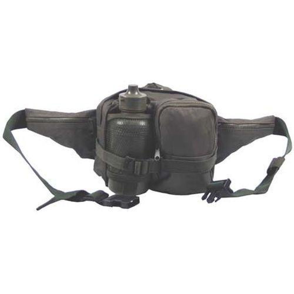 Gürteltasche Hüfttasche mit Trinkflasche - Farbe: oliv