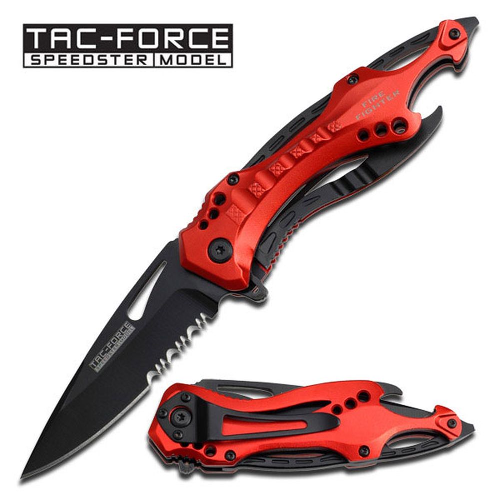 TAC Force USA Knife Taschenmesser schnelles Öffnen Rot TF-705RD