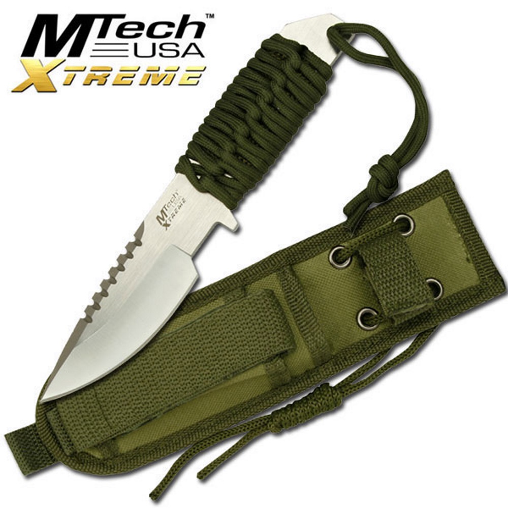 MTech Xtreme Outdoor Messer Bushcraft Fahrtenmesser 440C Stahl Scheide MX-8037