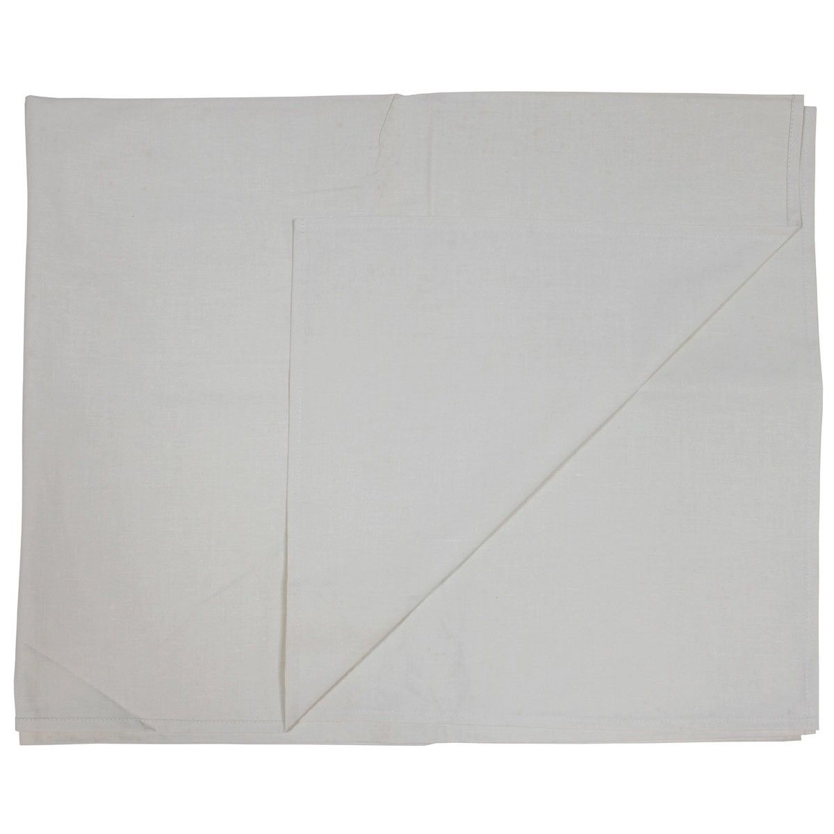 CZ/SK Tischtuch Baumwolle 180 x 110 cm natur weiß neuwertig
