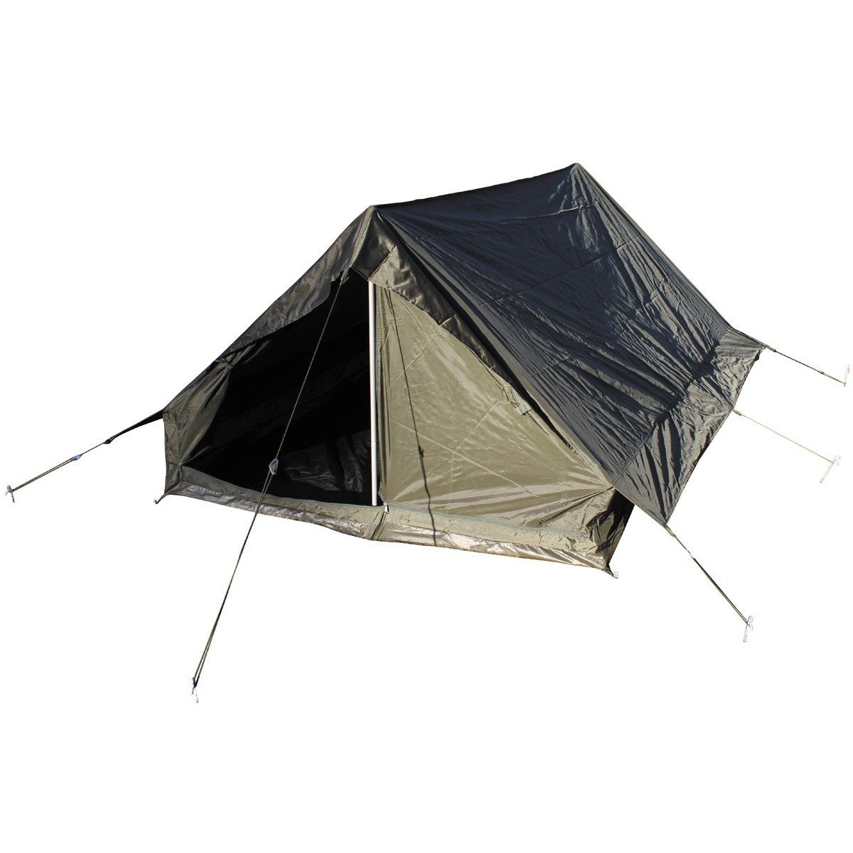 Französisches Armeezelt für 2 Pers. mit eingenähtem Boden oliv