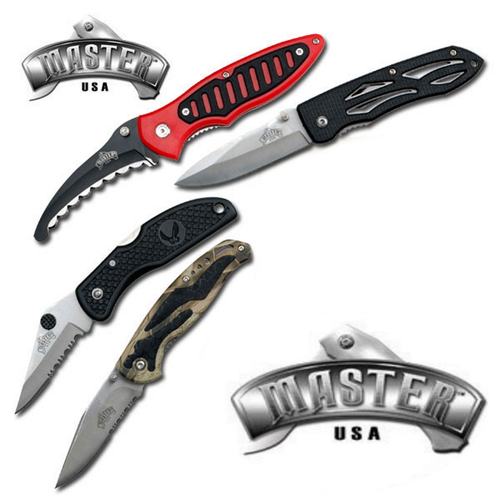 Set 4 Stück Master USA Taschenmesser verschiedene Ausführungen MU-1115