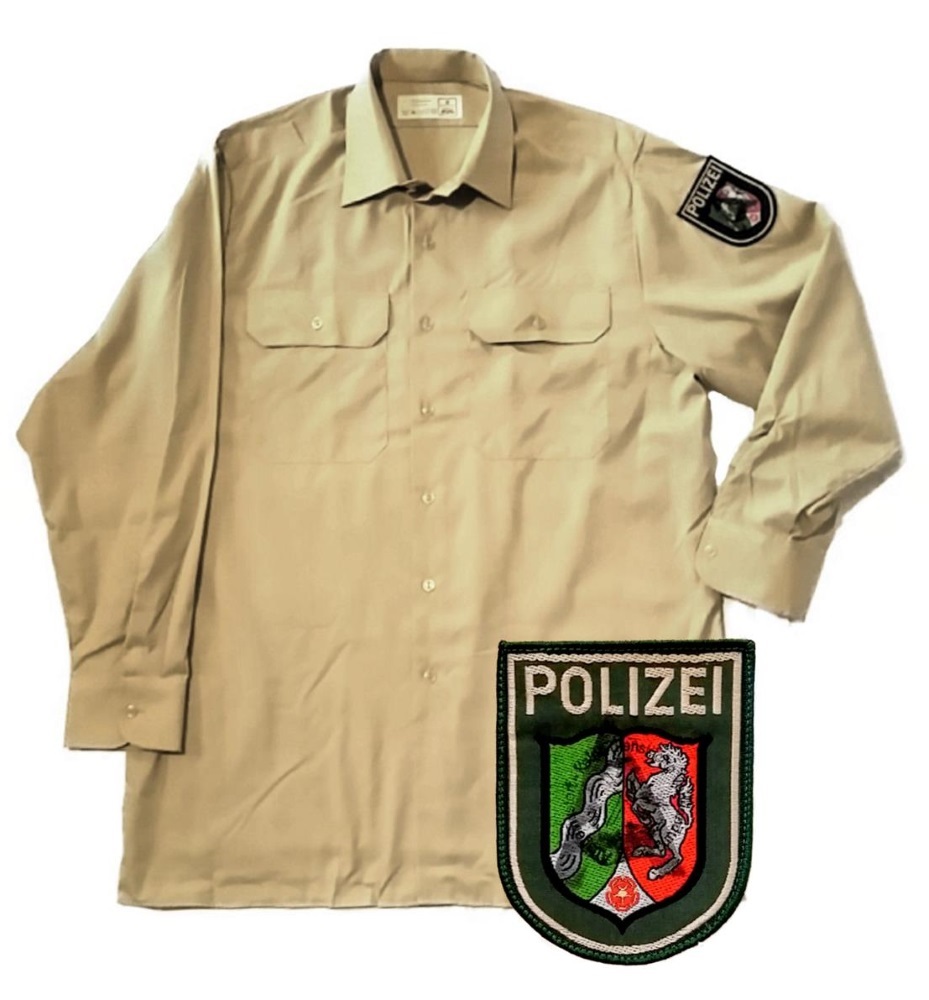 Polizei Hemd langarm Polizeihemd keine aktuelle Uniform gestempelt Gr.50