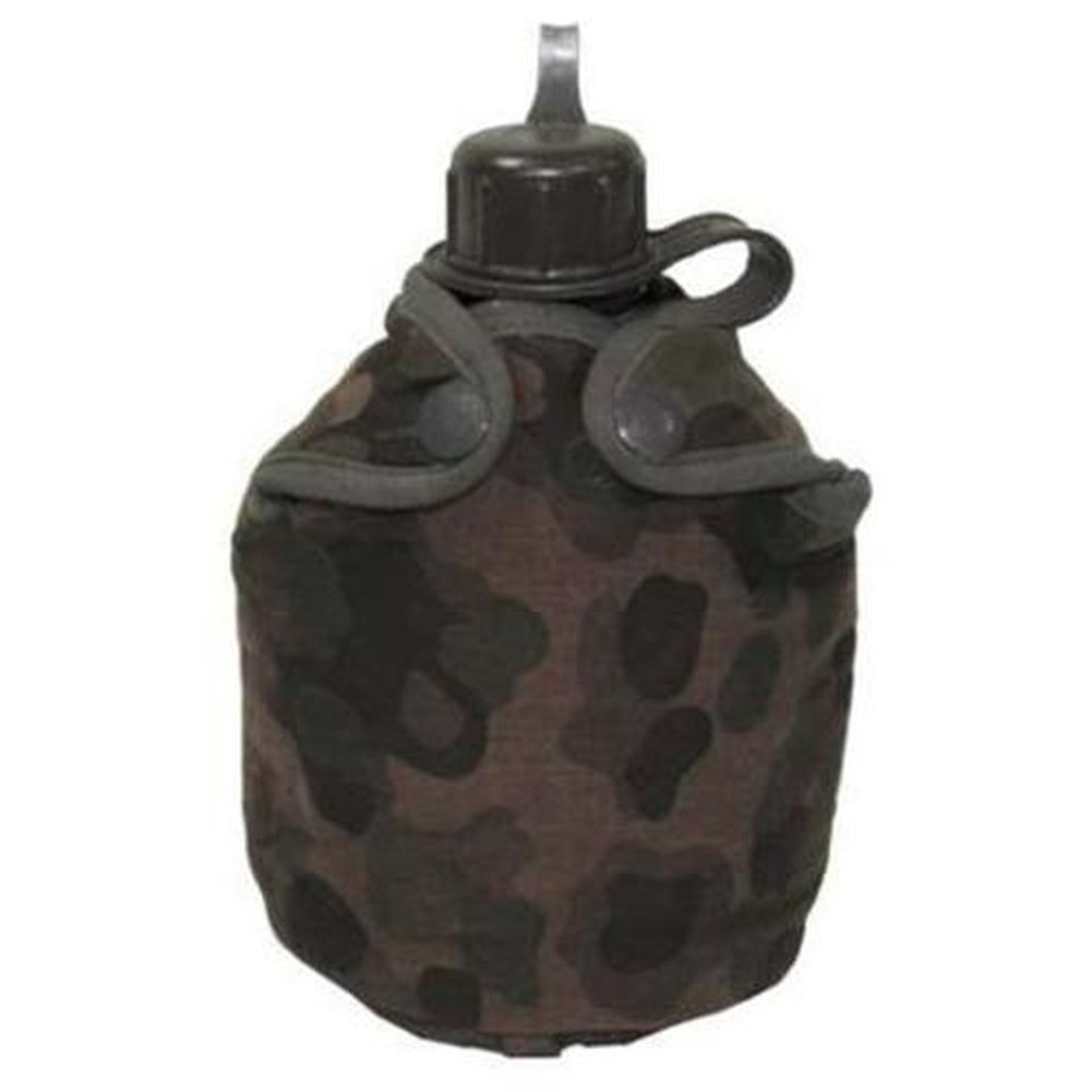 Österr. Feldflasche k4 tarn inkl. Bezug erbsentarn