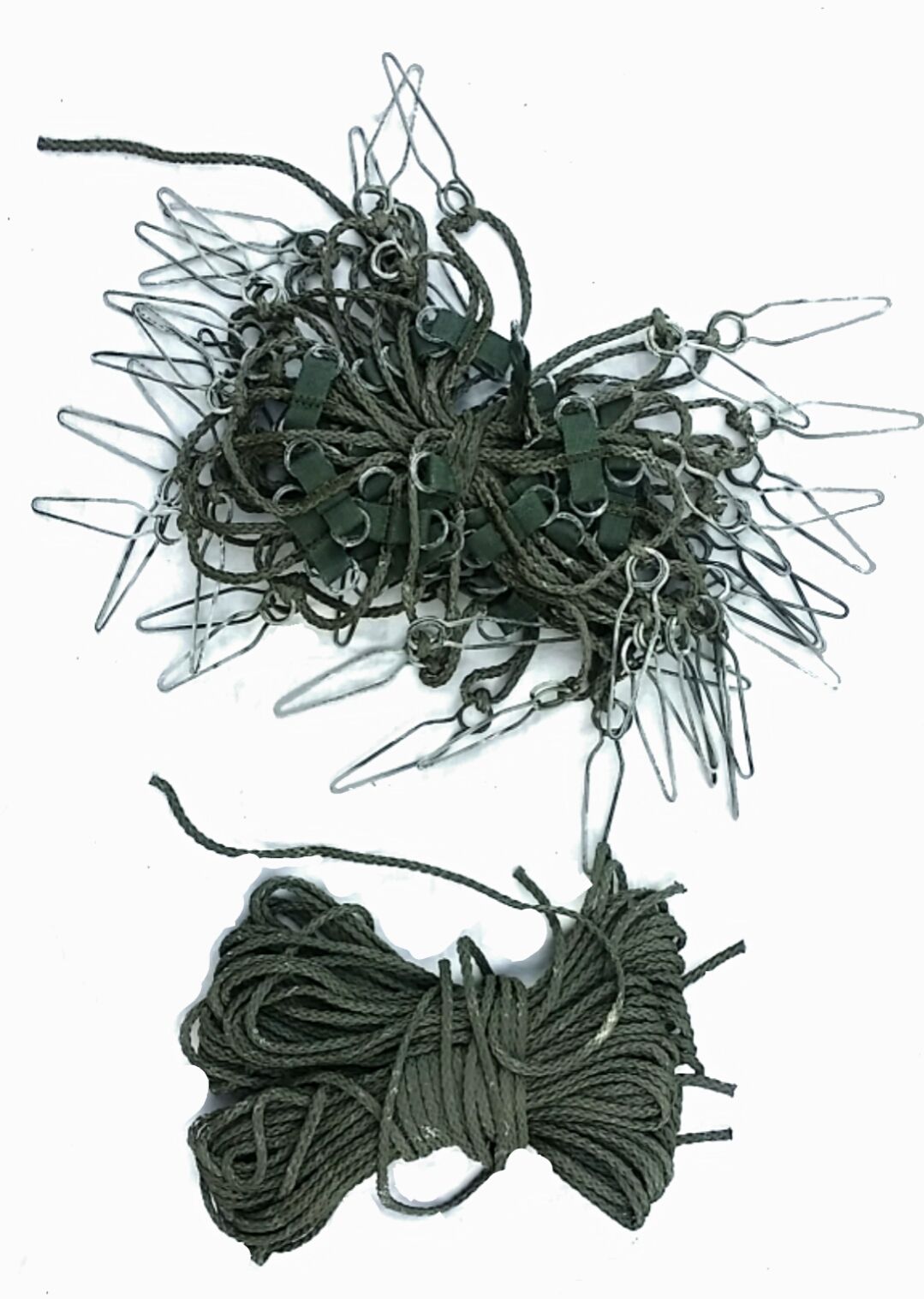 Abspannschur mit Klammern Seil Schnur Sonnensegel Tarnnetz Verbindungsschnur