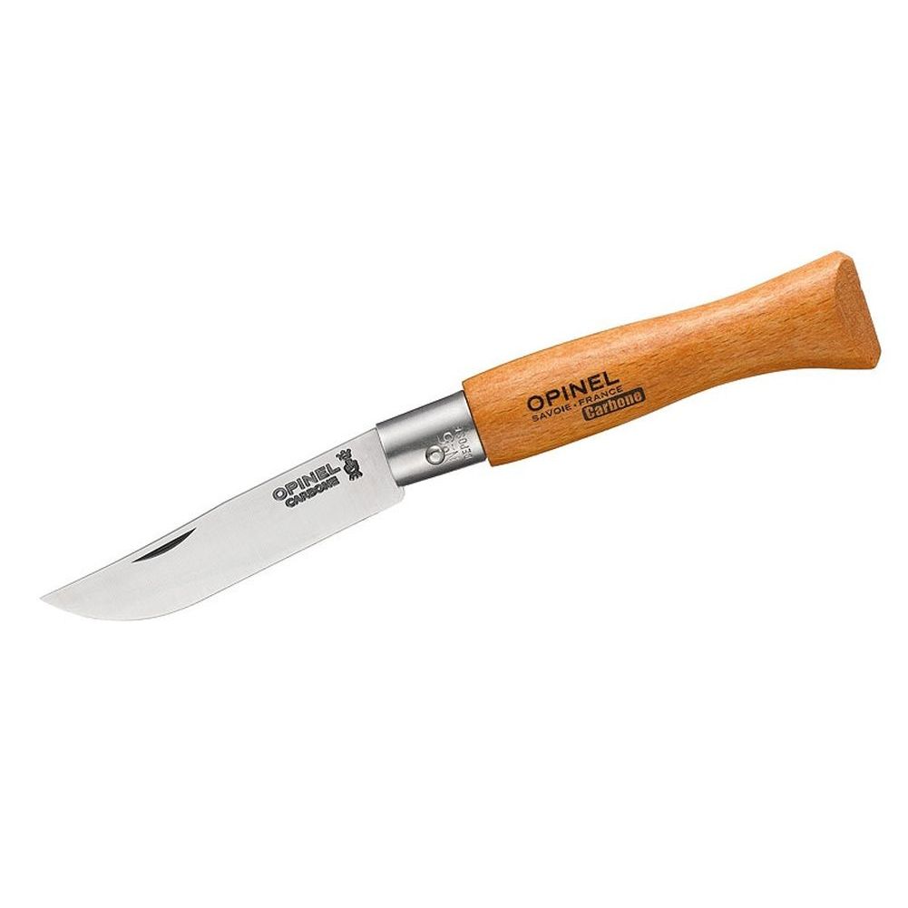 Opinel Mini Messer XC90 Kohlenstoffstahl Klinge Heft lackiertem Hartholz Größe 5