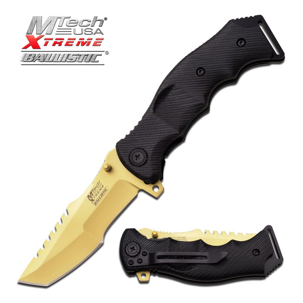 MTech Xtreme Taktische Linerlock Taschenmesser Klappmesser MX-A805GD