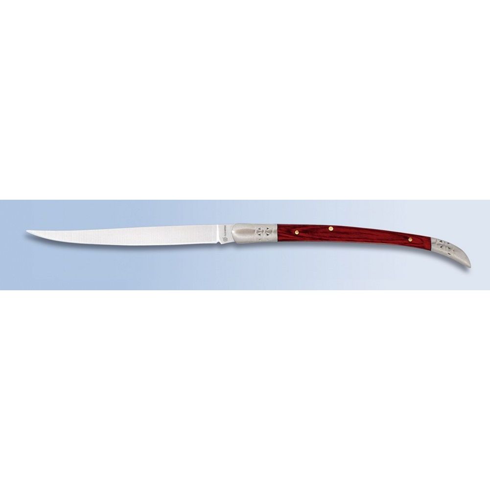 Albainox Messer Estilete Taschenmesser Toothpick 420 Stahl Holzgriff 6 cm 36050