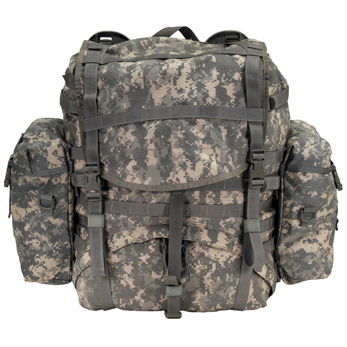 US Rucksack Molle II light Seitentaschen AT-dig gebraucht