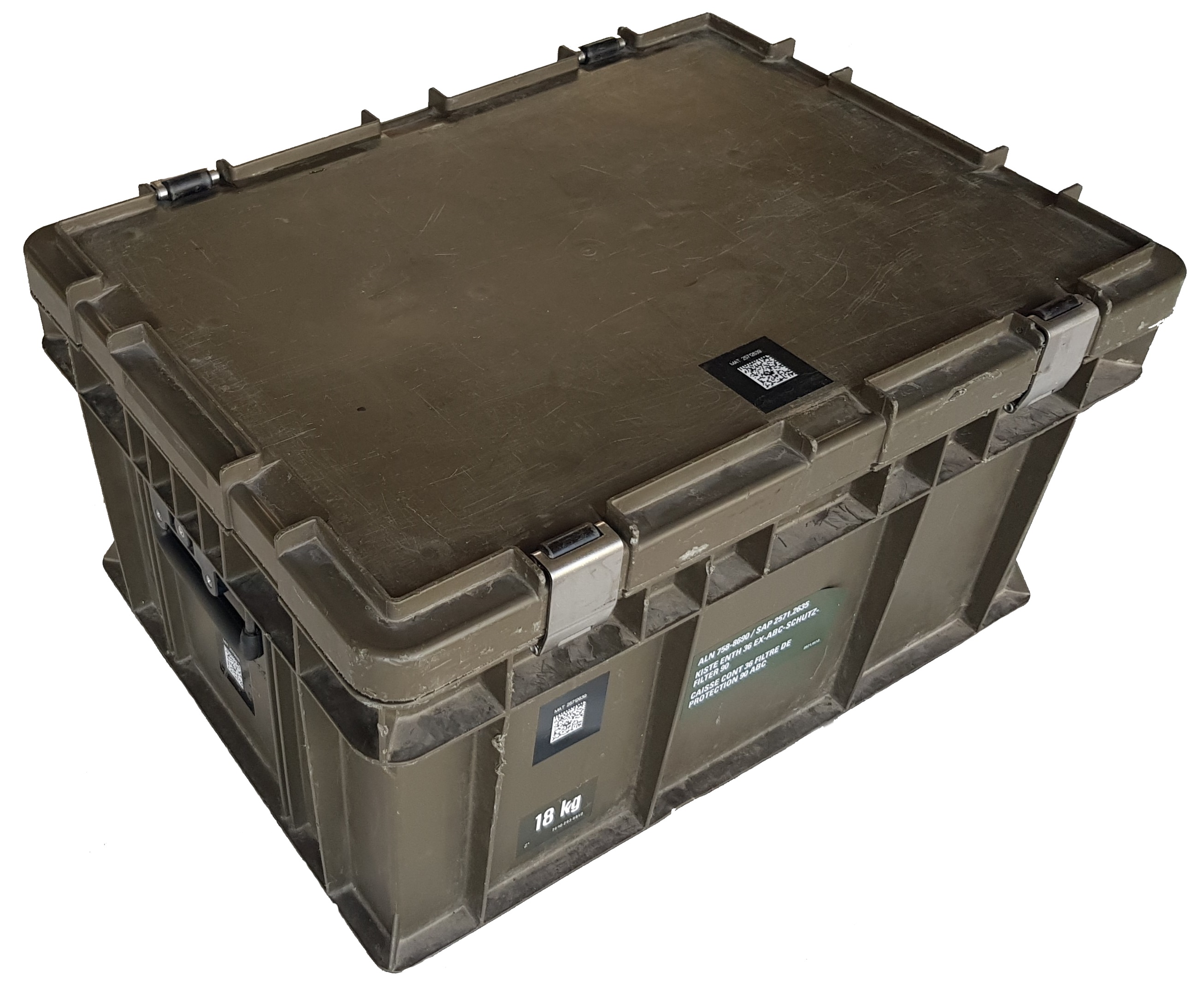Schweizer Armee Transportkiste Kunststoff Transportbox Wasserdicht