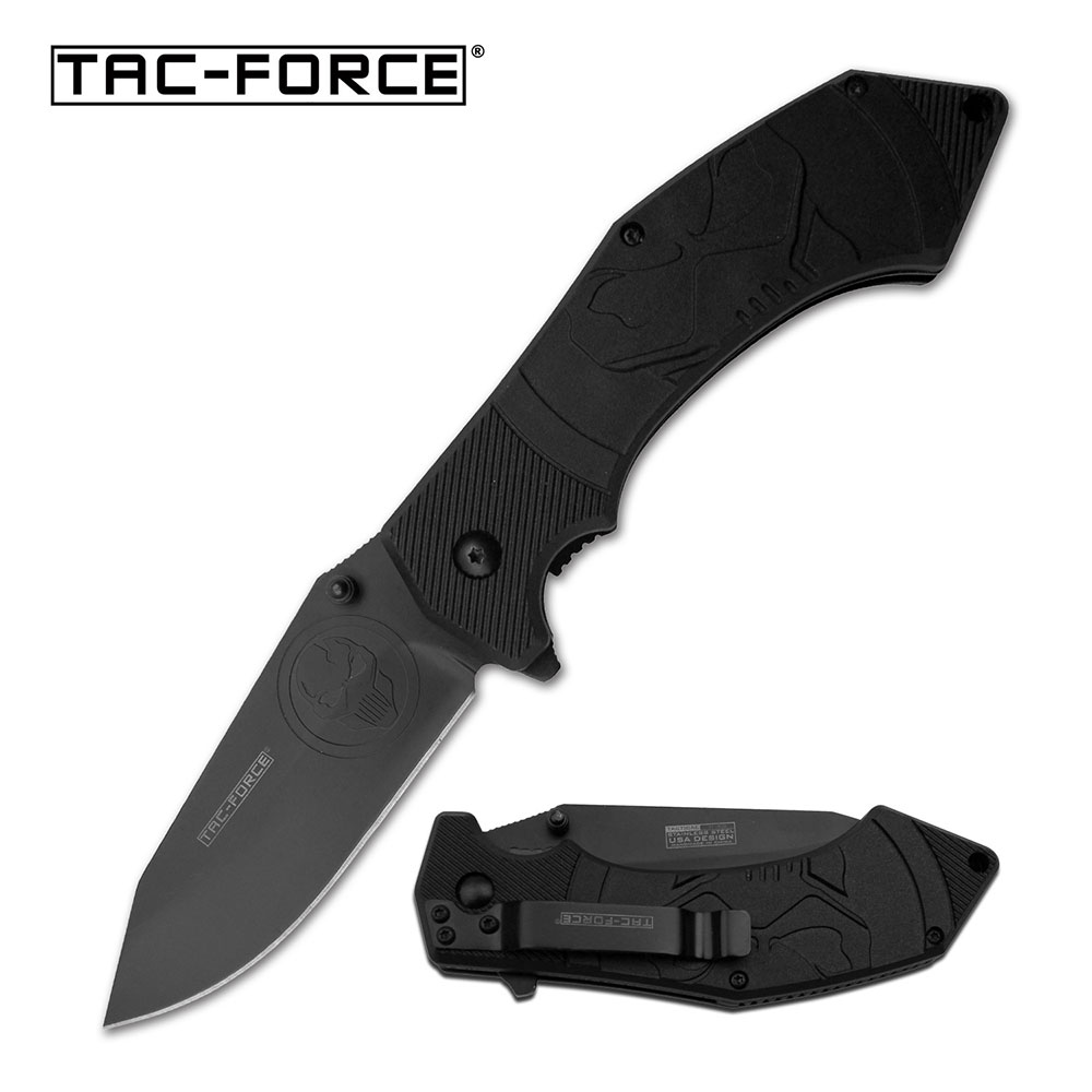 Tac-Force Messer MIDNIGHT WAR Taschenmesser 3Cr13 Stahl Nylonfibergriff TF-959BK