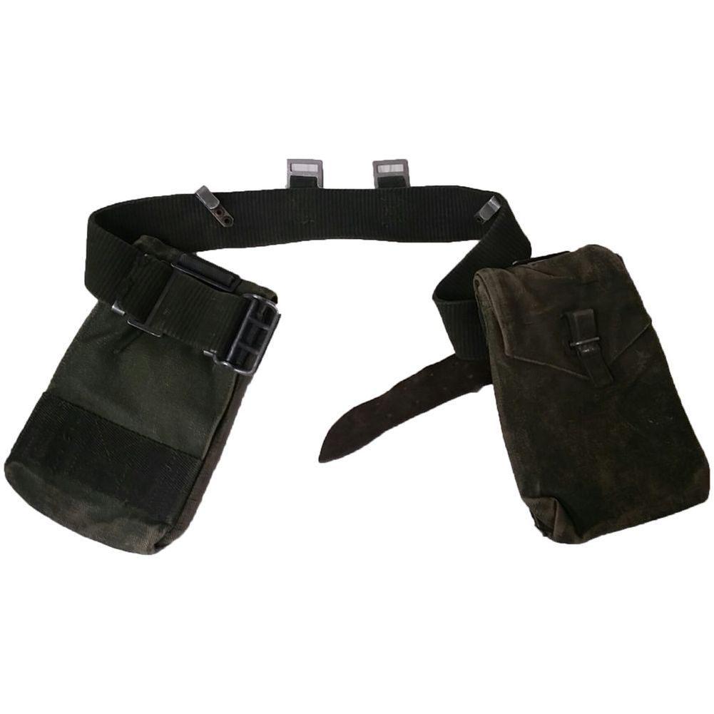 Schwedische Armee Koppeltragegestell Koppel 2 Tragetaschen