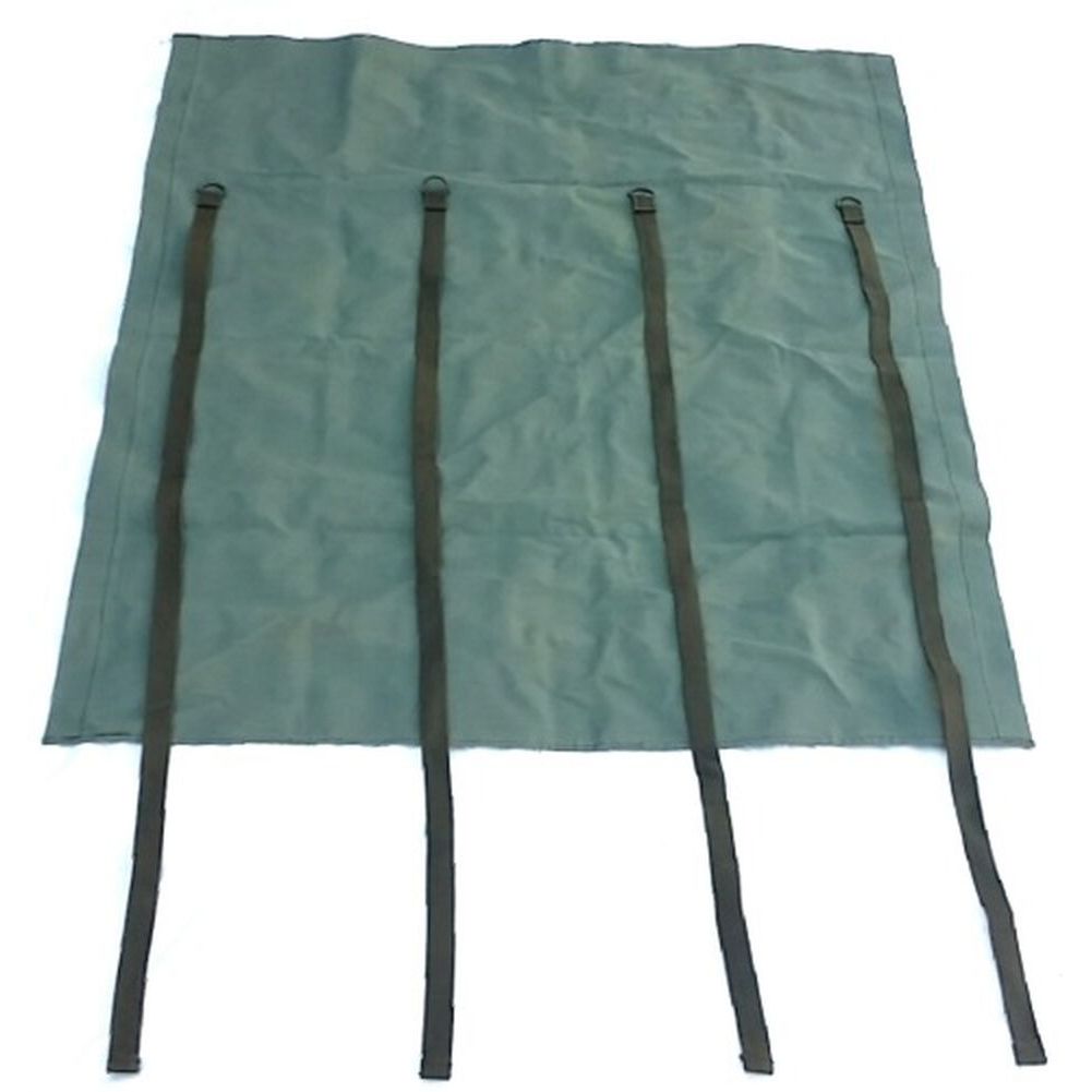 Schweizer Armee Transporthülle Canvas Stoff Segeltuch 4 Textilriemen 148x128 cm