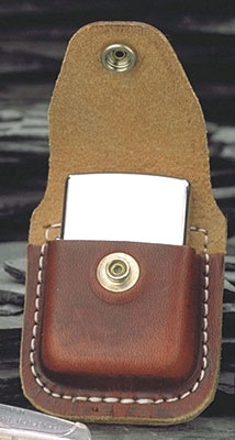 Zippo Benzinfeuerzeug Ledertasche